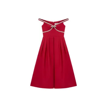 Self-portrait Bow Embellished Midi Dress