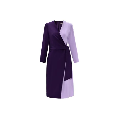 DIFFIE RIEGER Long-Sleeved Dresses Women's Purple