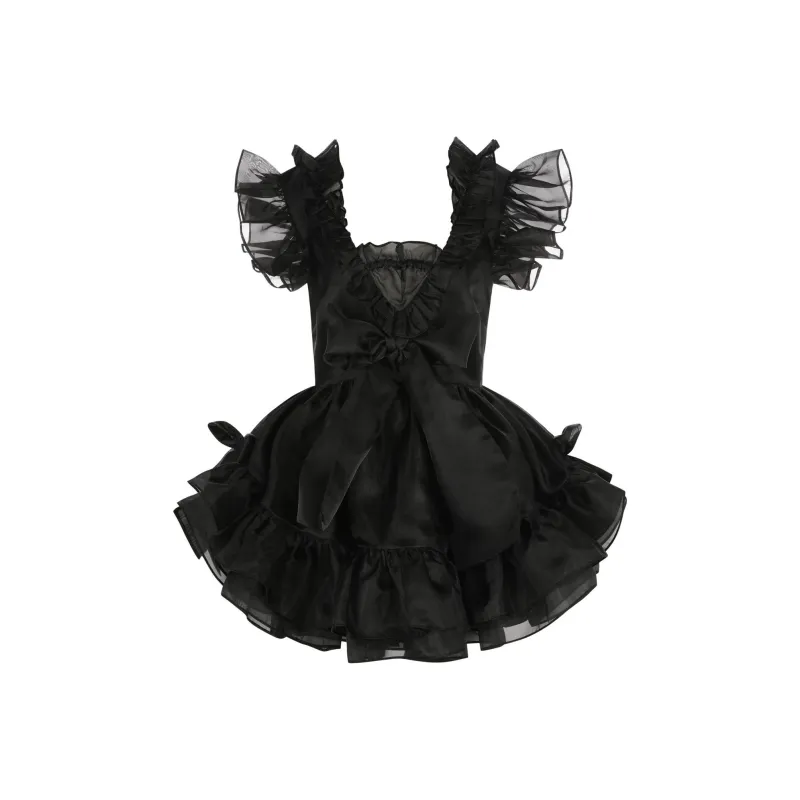 Selkie Collection Short Sleeved Dresses Women's Black-0