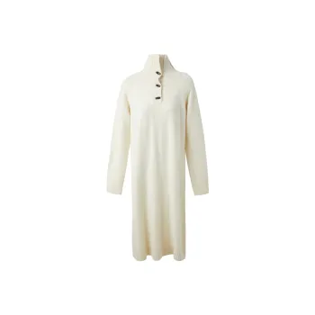 3COLOUR Long Sleeved Dresses Women's Milk White