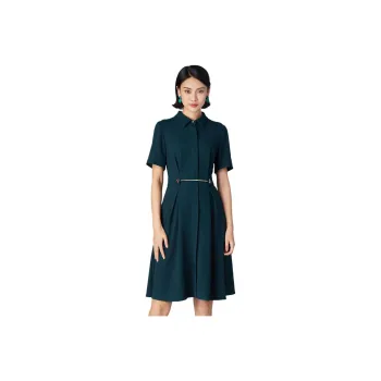 BBLLUUEE Short Sleeved Dress Women's Turquoise