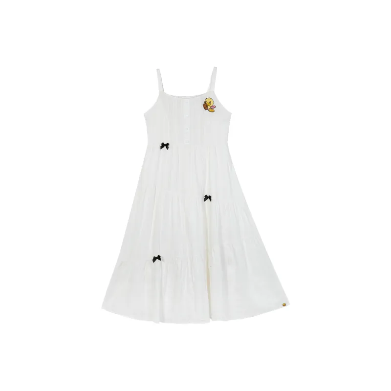 B.Duck Slip Dresses Women's White-0
