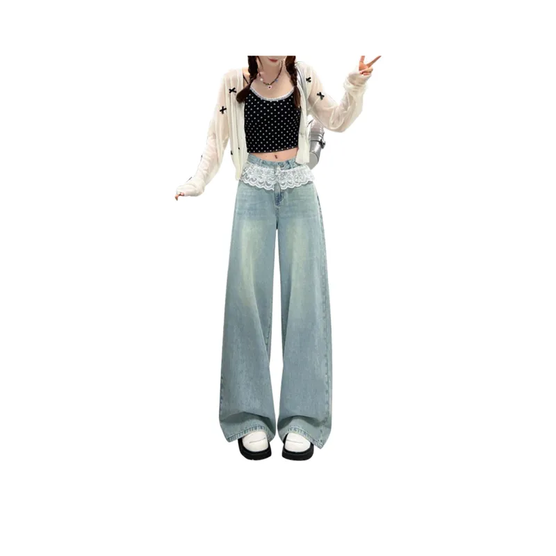 Wen Shan Jeans Women's Light Blue-0