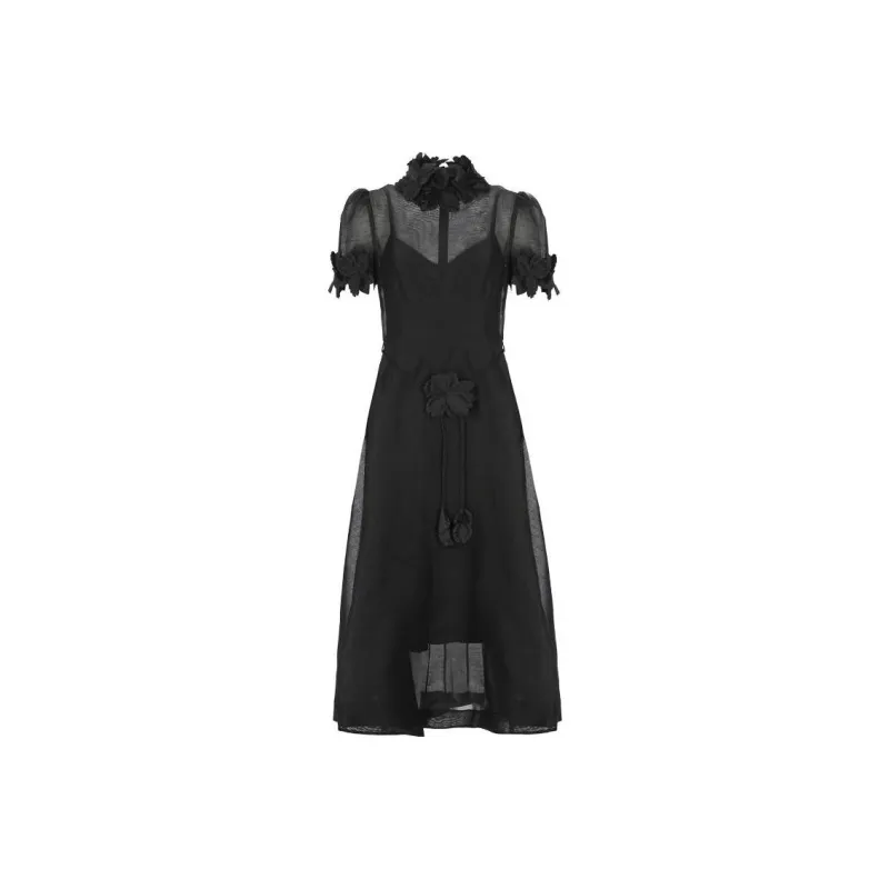 Zimmermann Short-Sleeved Dresses Women's Black-0
