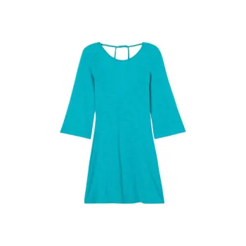 AMERICAN VINTAGE A.M SS24 ROBE FEMME SULLY Long-Sleeved Dresses Women's Tropical Blue