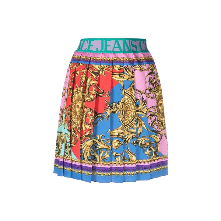 VERSACE JEANS COUTURE SS22 Cropped Skirt Multicolor-0