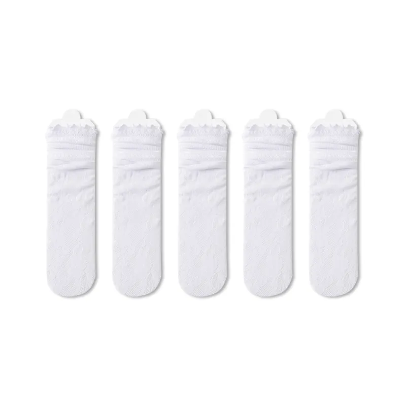 MIIOW Knee High Socks Women's 5 Pack-22