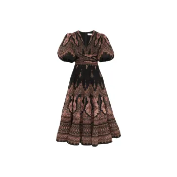 Zimmermann Pleated Midi Dress