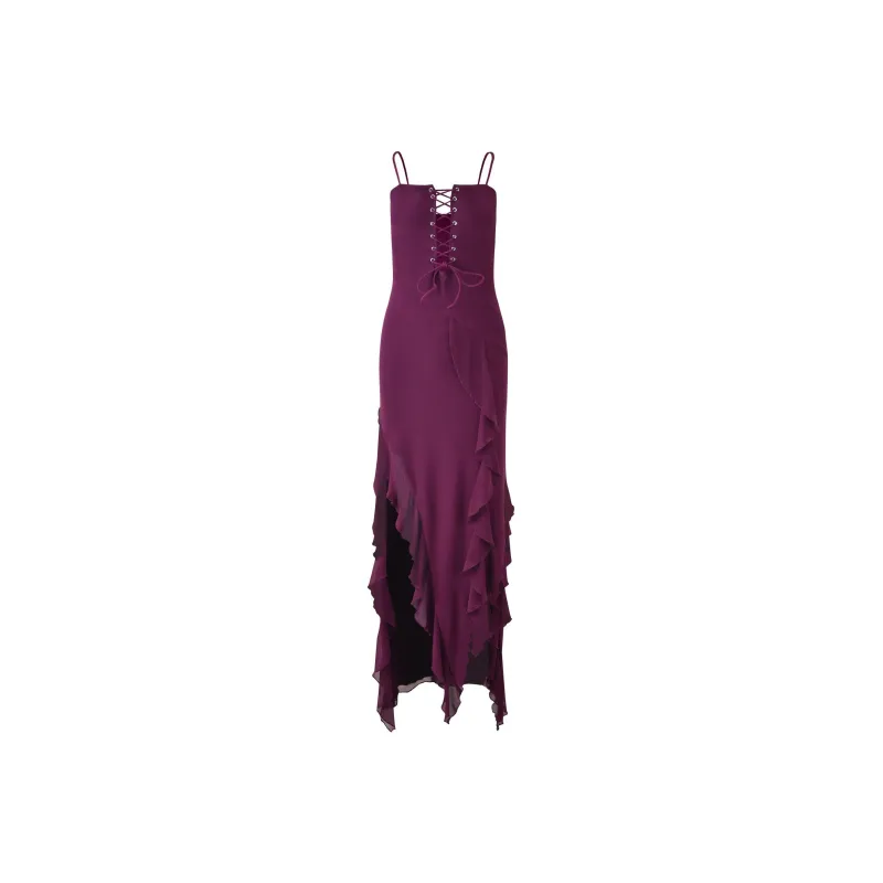 Tiger Mist CHAYA DRESS Slip Dresses Women's Dark Purple-0