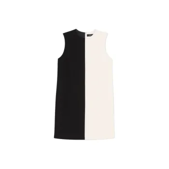THEORY Sleeveless Dress Women's Black White ANW