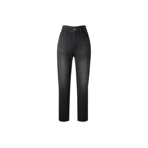 HLA Jeans Women's Black Denim Gradient Medium X4