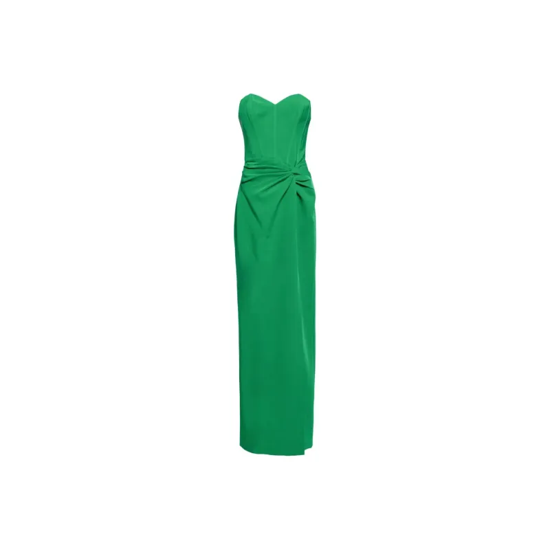 Marchesa Notte Twist-detail Column Gown-0
