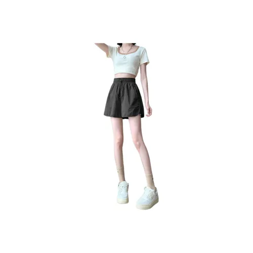 Tonlion Casual Shorts Women's Black