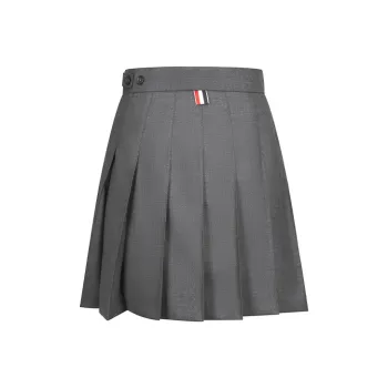 THOM BROWNE Pleated Mini Skirt