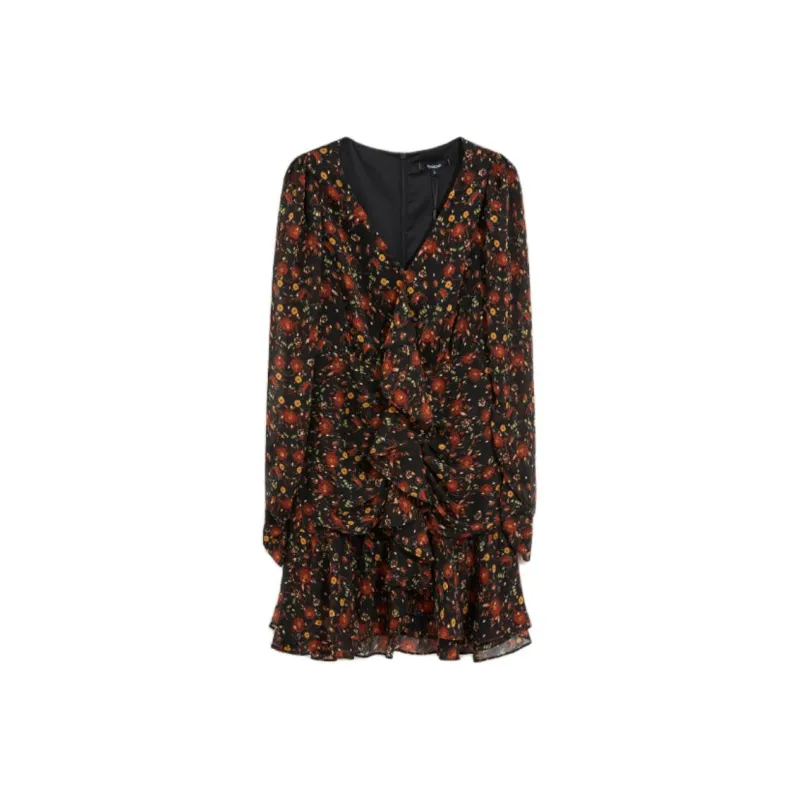 Bebe FW24 Long-Sleeved Dresses Women's Heather Black-0