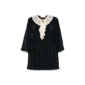 Zimmermann Eden Lace Frill Mini Dress