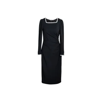 ROEYSHOUSE Long Sleeved Dresses Women's Black