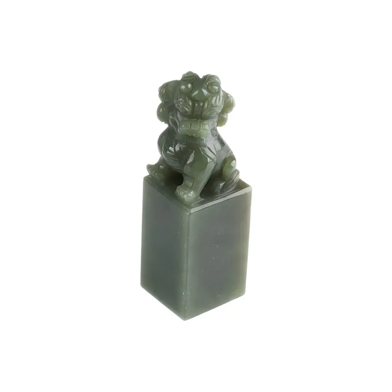 POSILAN Hetian Jade Ornament Black Jade Unisex-0