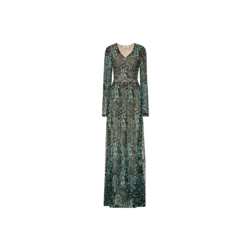 M Missoni Long-Sleeved Dresses Women's Green-0