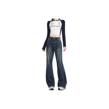 FHMY Jeans Women's Vintage Blue