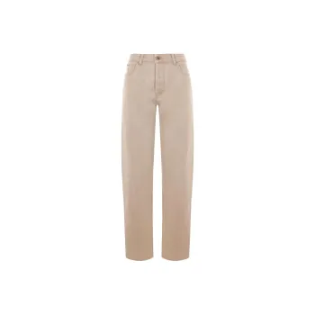 MIU MIU Logo Patch Straight Leg Jeans