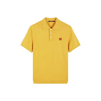 DAVID NAMAN Polo Shirts Men Yellow