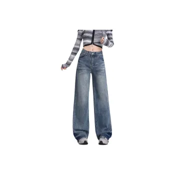 FHMY Jeans Women's Vintage Blue