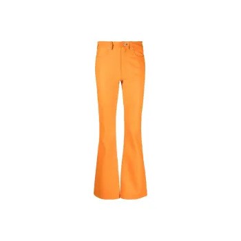 JW Anderson High Waisted Leather Bootcut Trousers