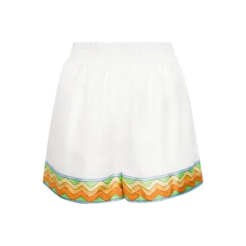 CASABLANCA Afro Cubism Tennis Club Shorts