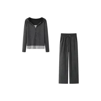 ABBY GODDESS Casual Suit Women's Dark Gray