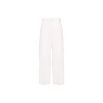 MSGM High Waist Straight Leg Tailored Trousers