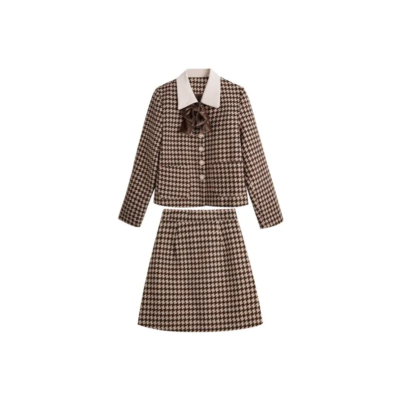Olrain Two Piece Skirt Sets Women's-0