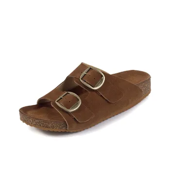 QUICHESHOES Slide Slippers Women's Brown