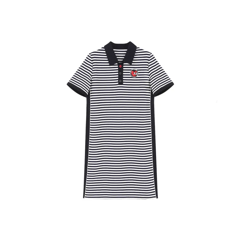 NINE WEST Short Sleeved Dresses Women's Stripes-0