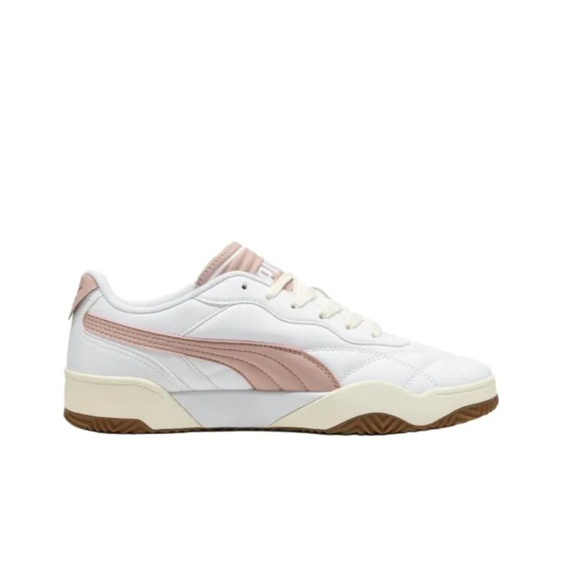 PUMA Tifosi Anti Slip Wear Resistant Low Top Skateboard Shoes Unisex White Pink-1