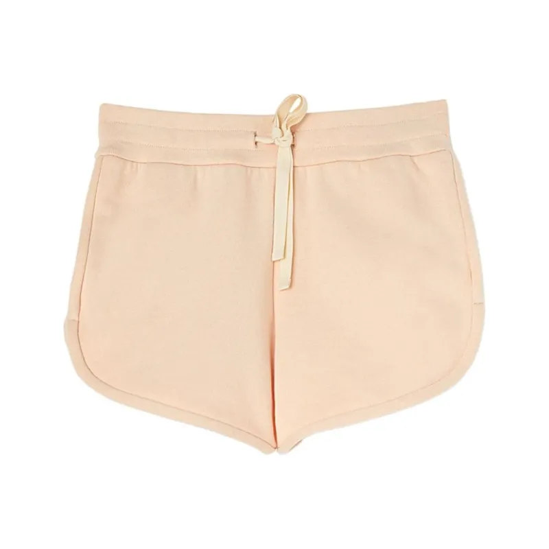 JIL SANDER Logo tag Drawstring Cotton Mini Shorts-0