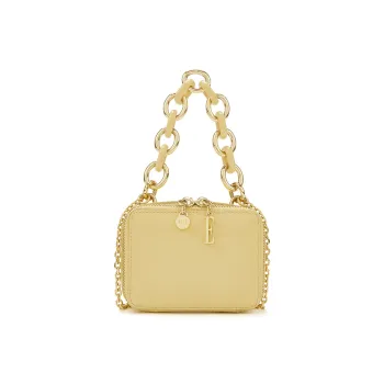 ELLE Cow Leather Box Bag Handbag Women's Multicolor