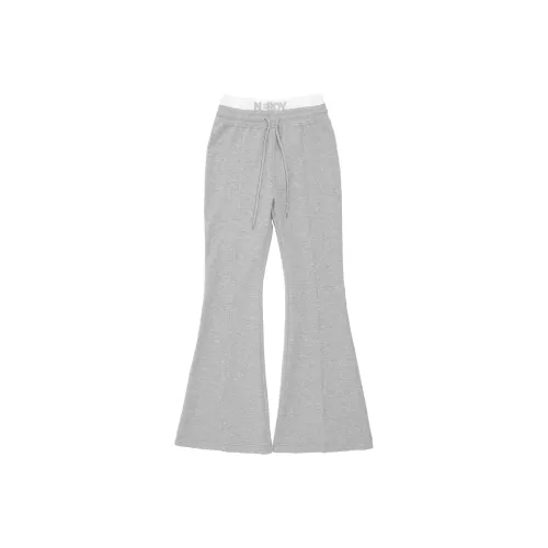 NERDY SS24 Knitted Sports Pants Women's Heather Gray