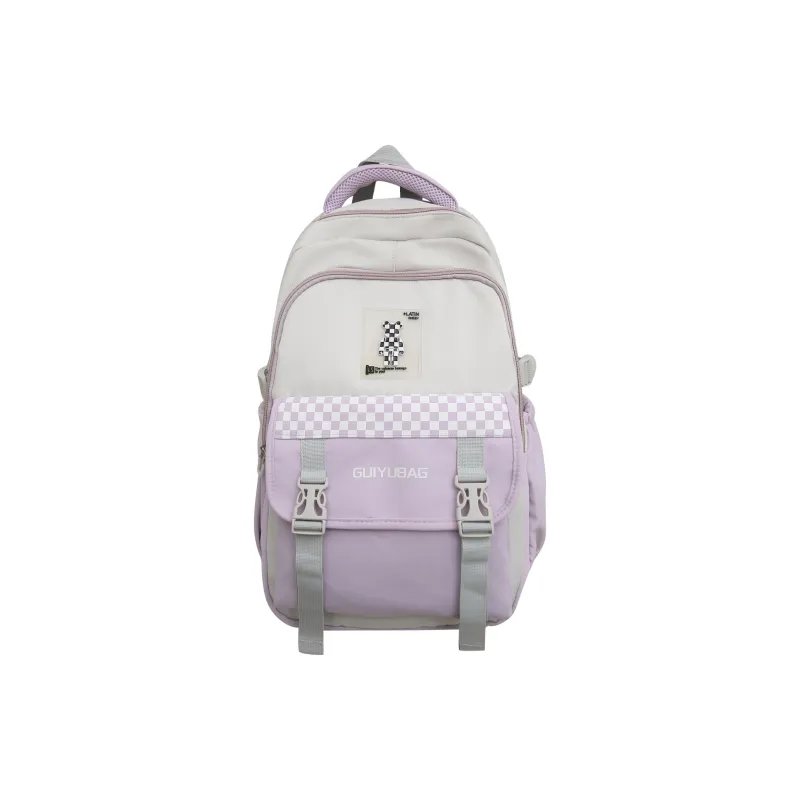 H YXIANG Nylon Backpack Unisex Multicolor-1