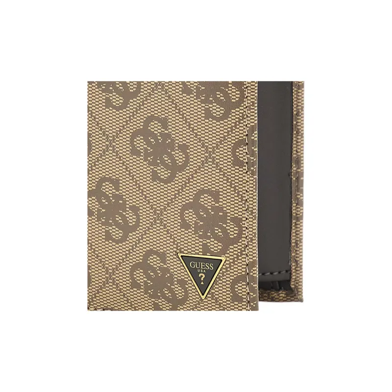 GUESS Leather Wallet Mini Men's Light Umber-4