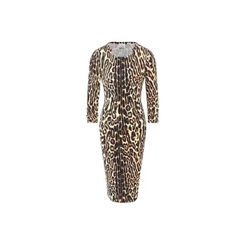 Burberry Long-Sleeved Dresses Women's Multicolor
