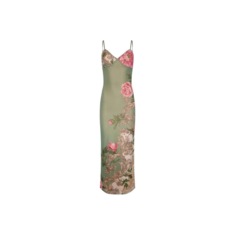 Tiger Mist JULIANNA DRESS Slip Dress Women's Green-0