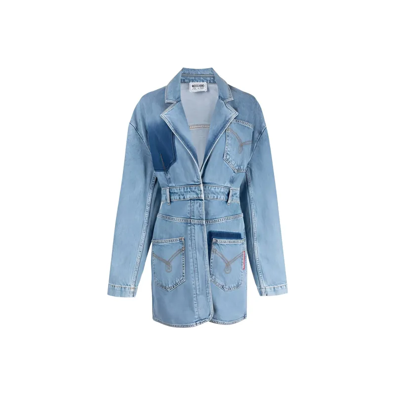 MOSCHINO Long Sleeved Dresses Women's Blue-0