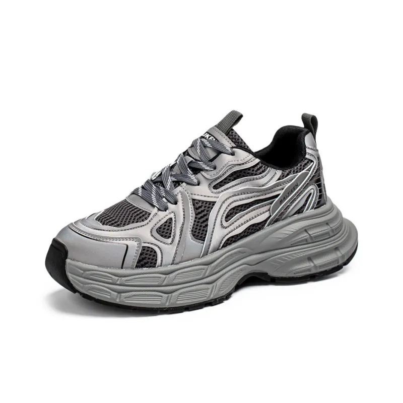 JKEM Cushioning, Slip Resistant, And Abrasion Resistant Low Top Chunky Sneakers Men's-10