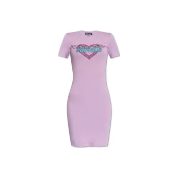 VERSACE JEANS COUTURE Rhinestone embellished Mini Dress