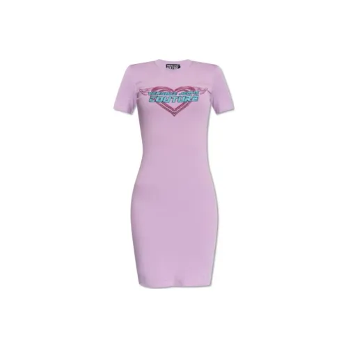 VERSACE JEANS COUTURE Rhinestone embellished Mini Dress