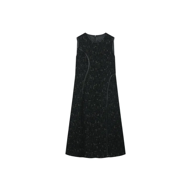 DIALOGUE Long Sleeved Dresses Women's Heather Black-0