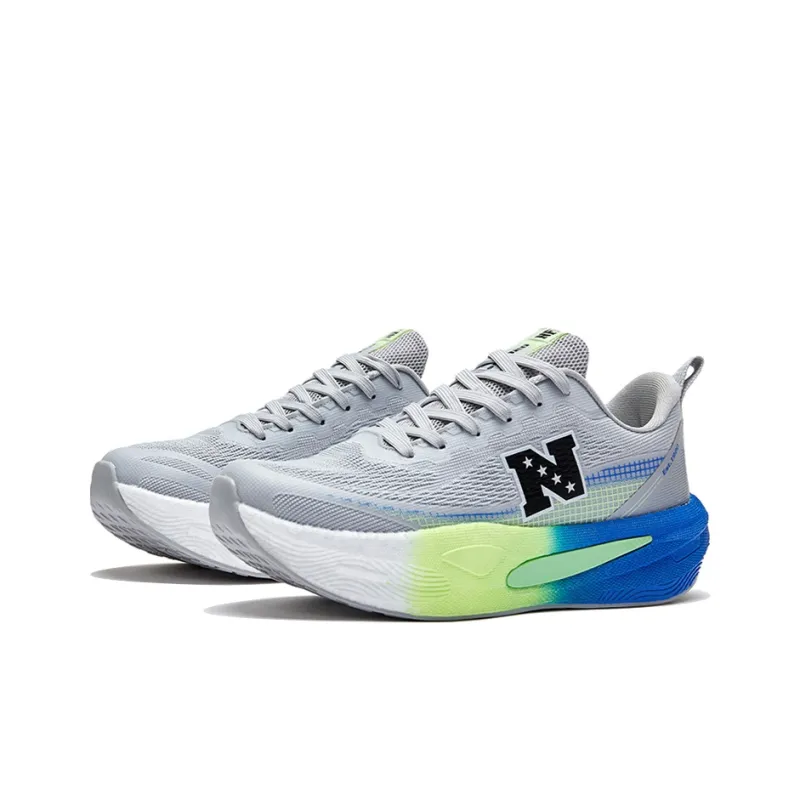NFL Low Top Physical Fitness Test, Physical Exam, Sprint Racing Training, Long Distance Running Shoes Unisex Light Gray-2