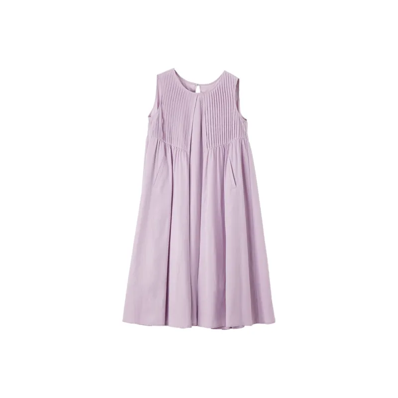 XIANGYING Sleeveless Dress Women's Purple-0