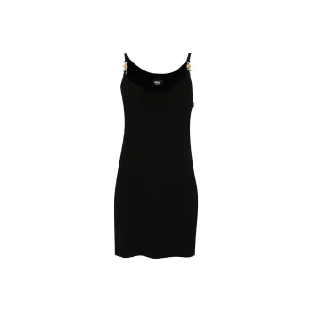 VERSACE Draped Coin Detailed Mini Dress